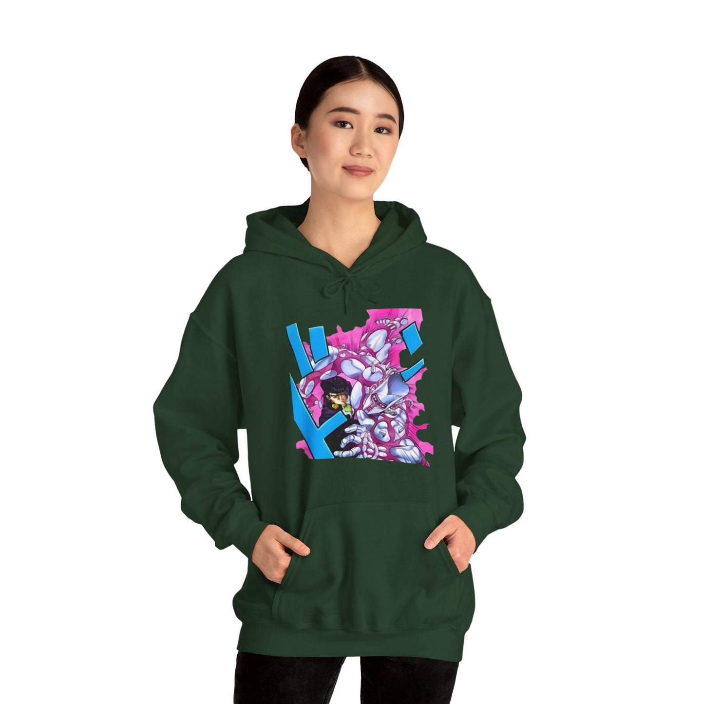 Unisex Heavy Blend™ Hoodie - "Crazy Diamond Manga" from JoJo´s Bizarre Adventure