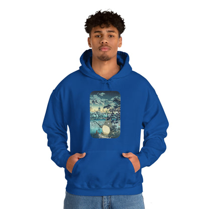 Unisex Heavy Blend™ Hoodie - "Totoro Fishing" from Studio Ghibli