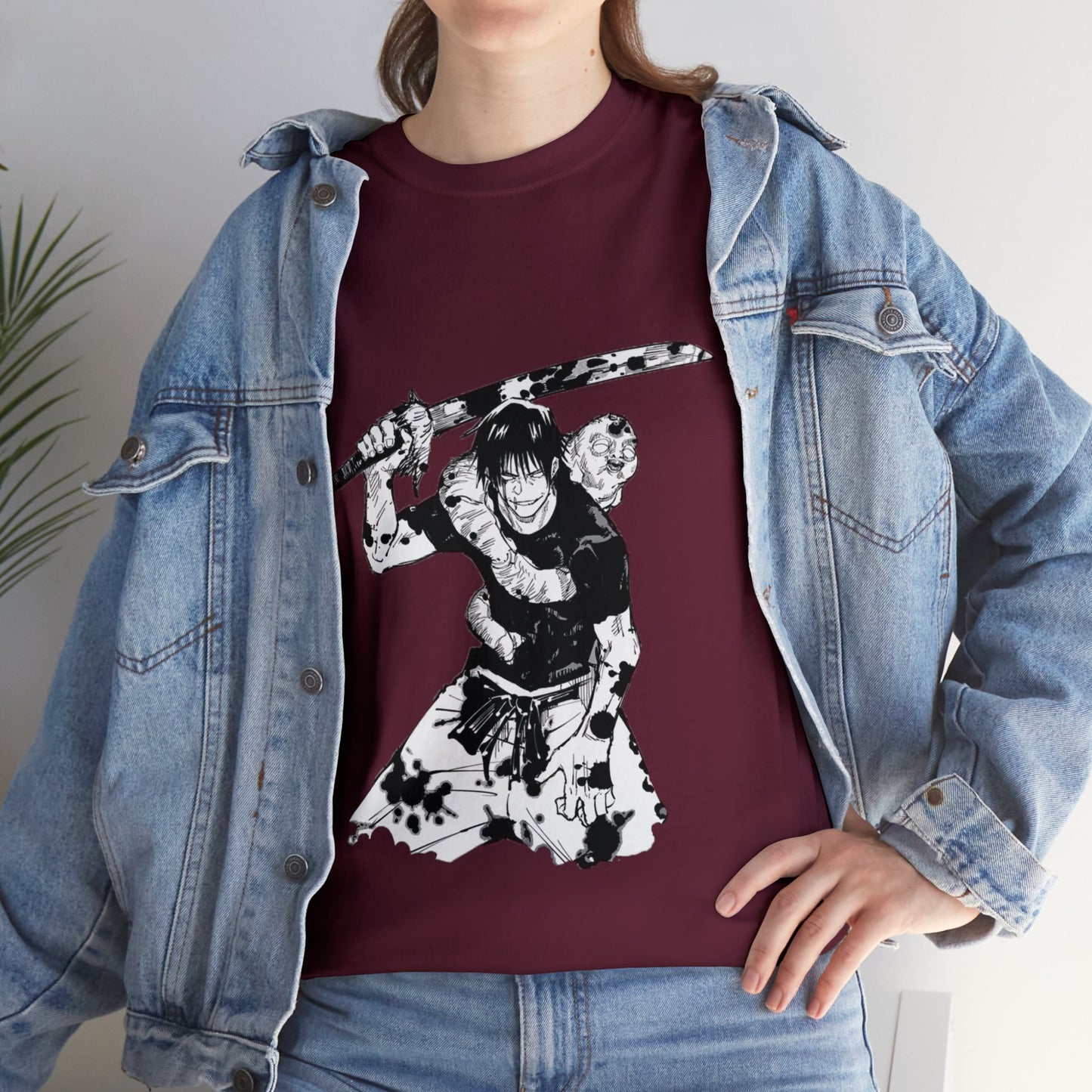 Unisex Heavy Cotton T-shirt - "Toji Fushiguro" From Jujutsu Kaisen