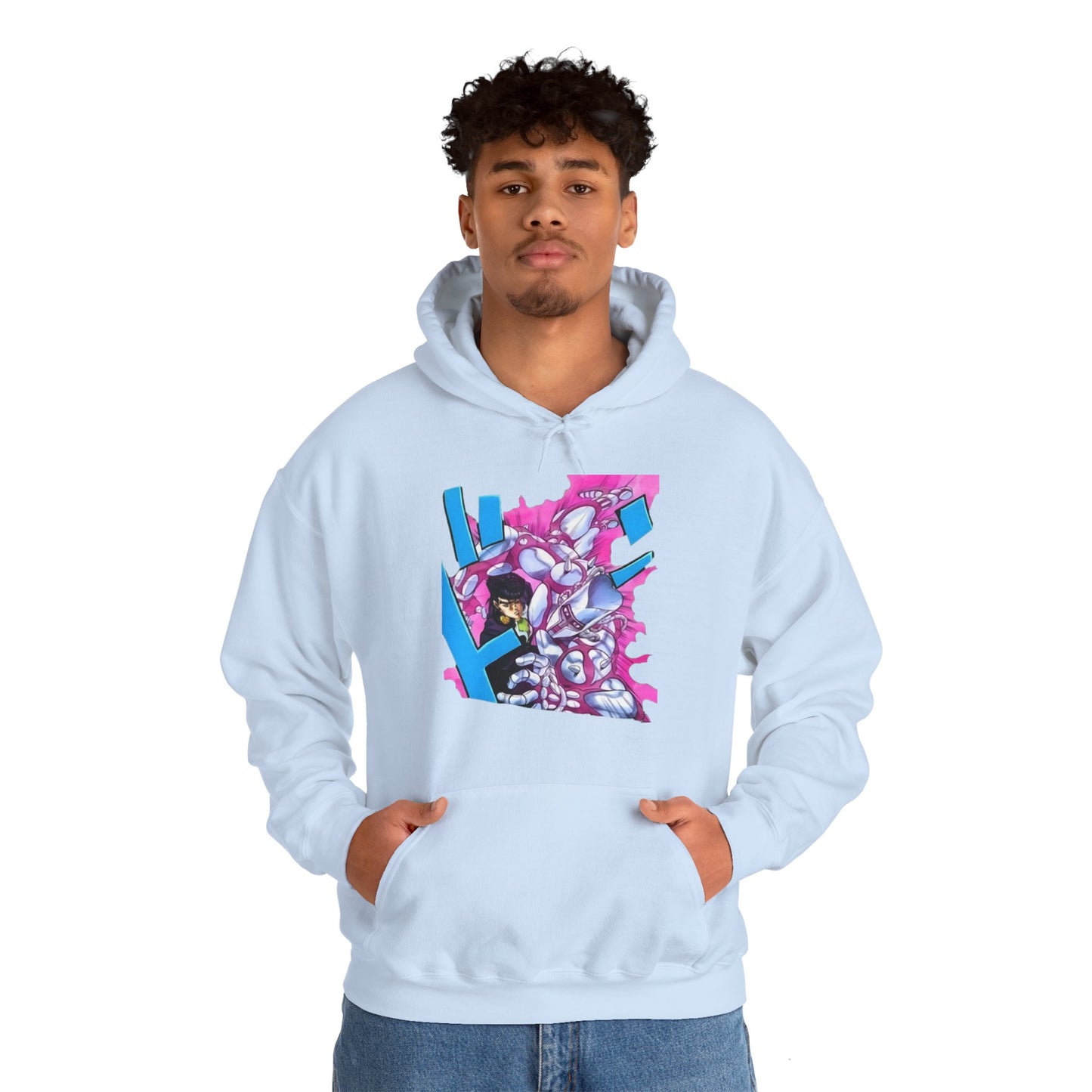 Unisex Heavy Blend™ Hoodie - "Crazy Diamond Manga" from JoJo´s Bizarre Adventure