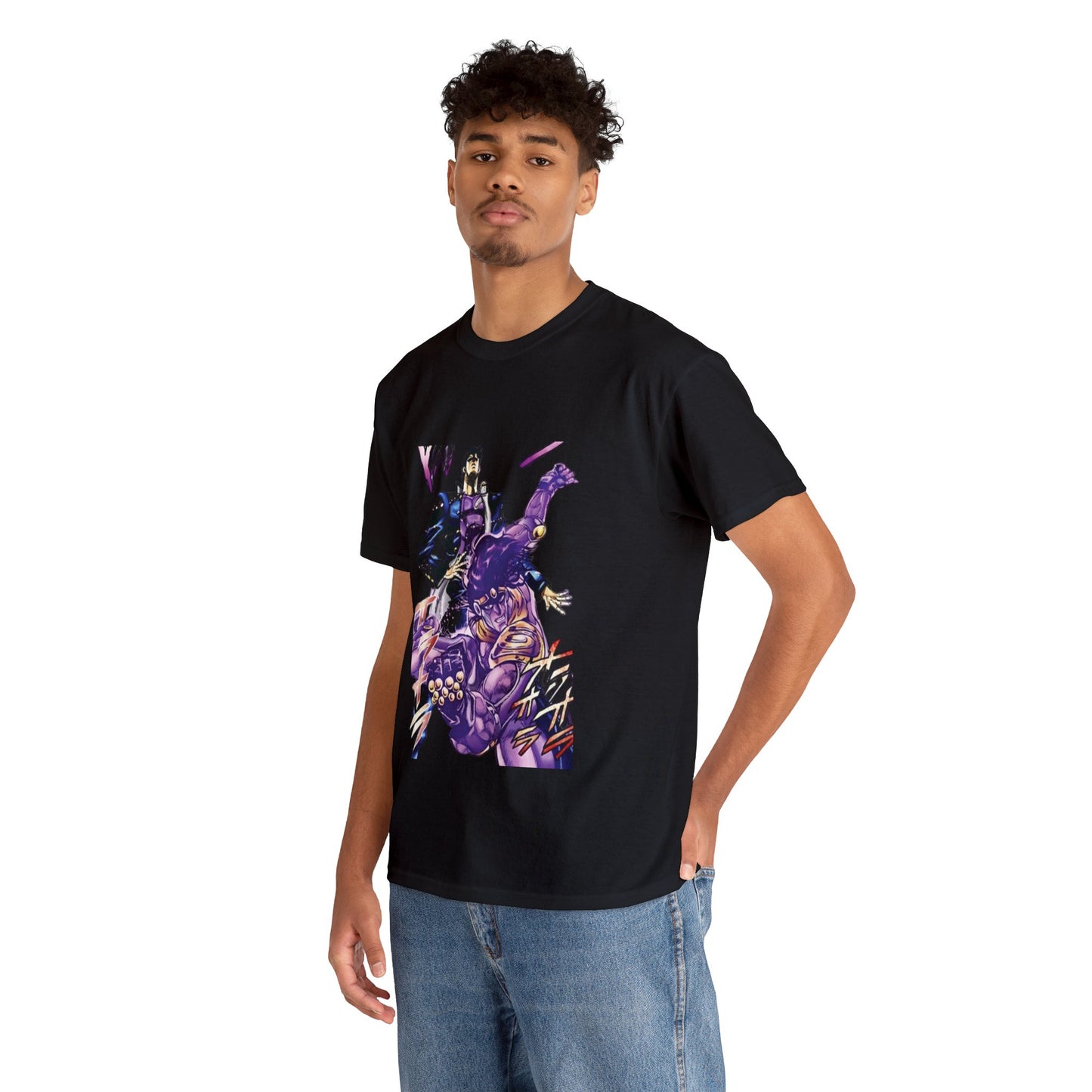 Unisex Heavy Cotton T-shirt - "Star Platinum Manga" from JoJo´s Bizarre Adventure