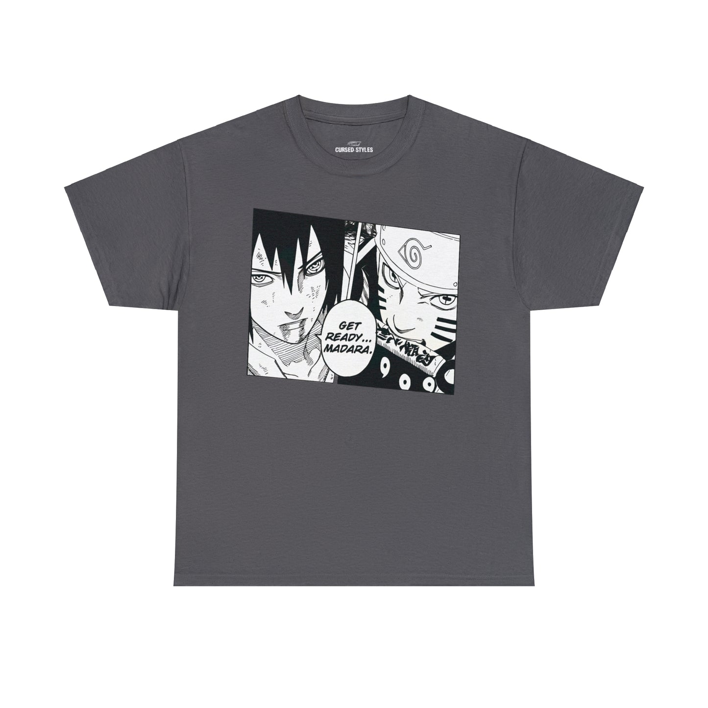 Unisex Heavy Cotton T-shirt - "Naruto & Sasuke Manga" from Naruto Shippuden