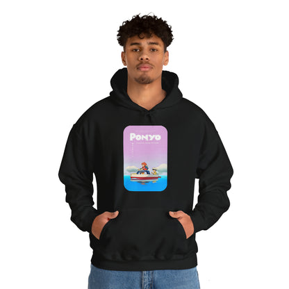 Unisex Heavy Blend™ Hoodie - "Ponyo Movie Poster" from Studio Ghibli