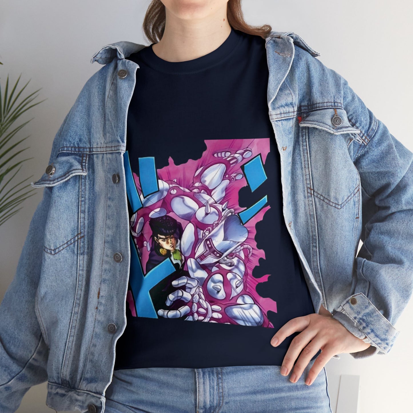 Unisex Heavy Cotton T-shirt - "Crazy Diamond Manga" from JoJo´s Bizarre Adventure