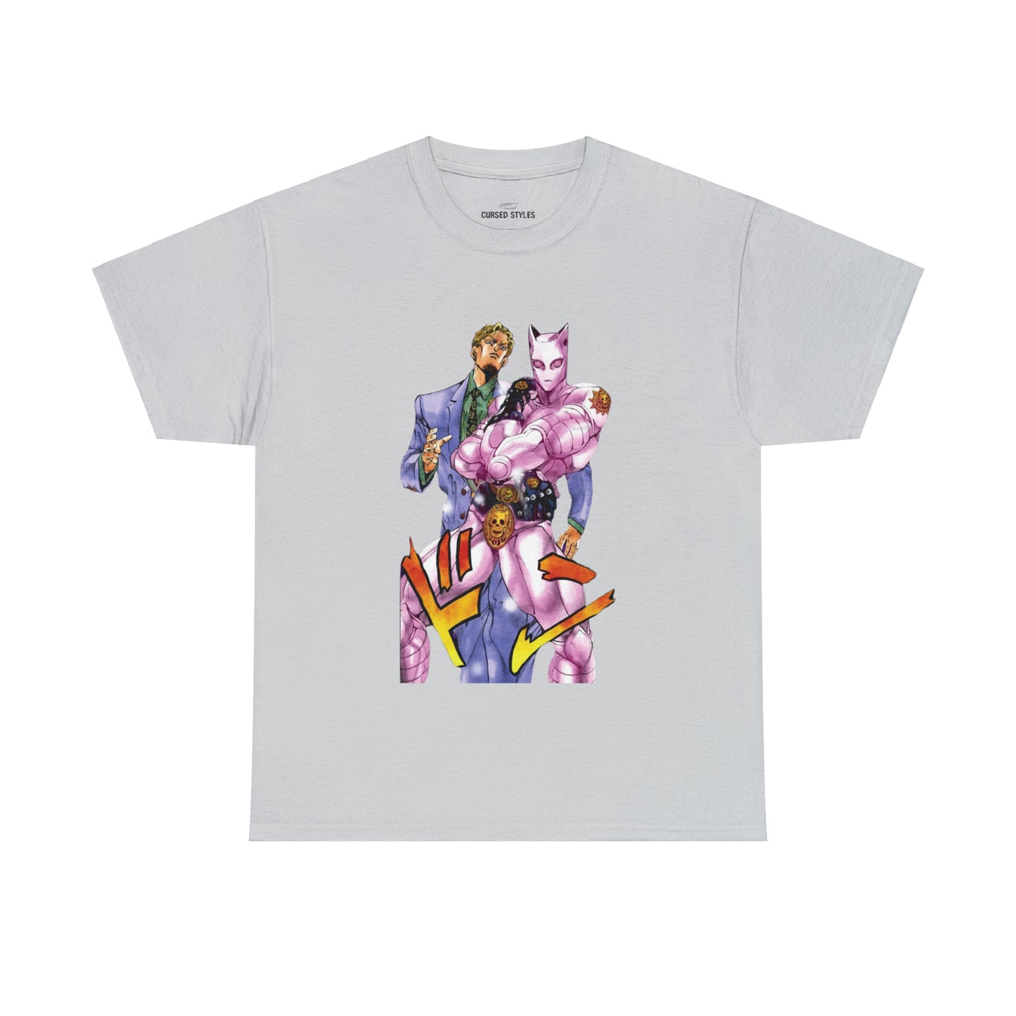 Unisex Heavy Cotton T-shirt - "Killer Queen Manga" from JoJo´s Bizarre Adventure