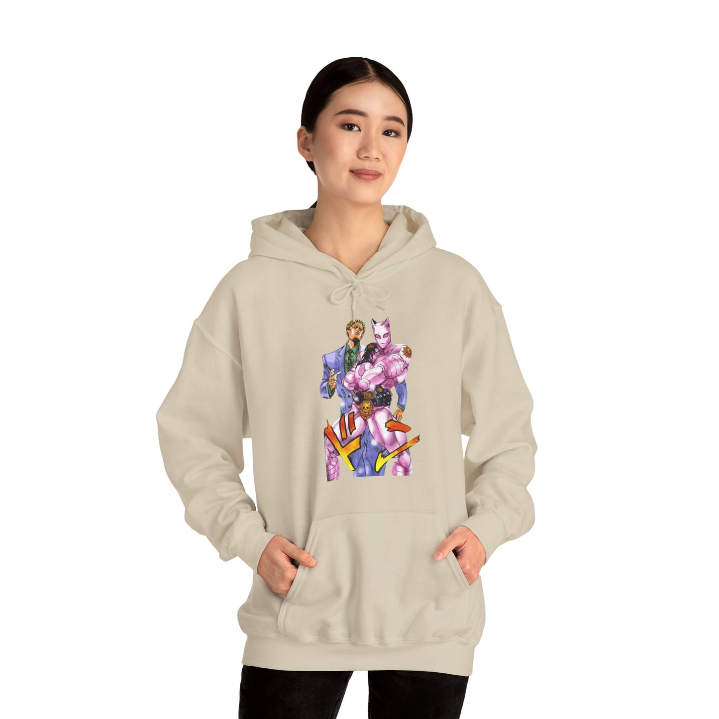 Unisex Heavy Blend™ Hoodie - "Killer Queen Manga" from JoJo´s Bizarre Adventure