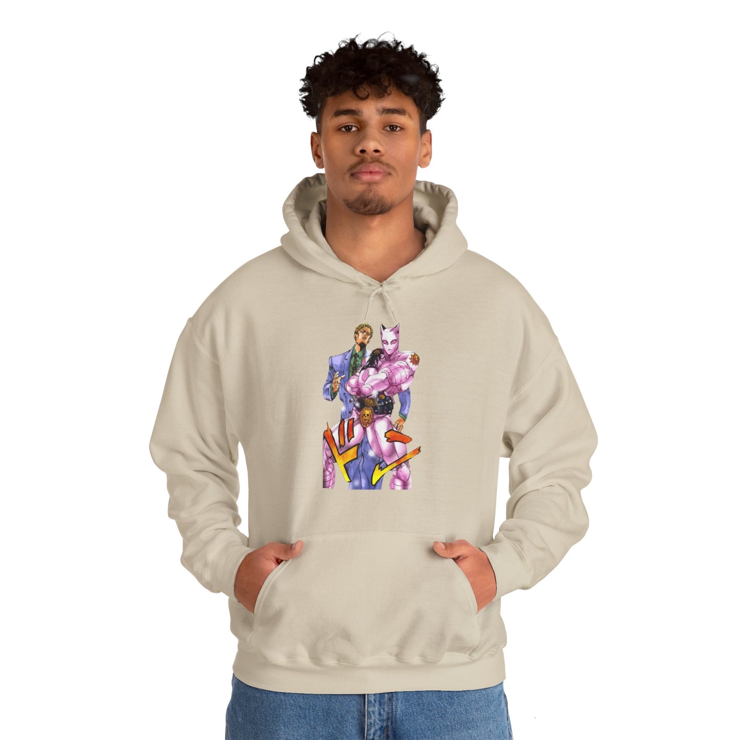 Unisex Heavy Blend™ Hoodie - "Killer Queen Manga" from JoJo´s Bizarre Adventure