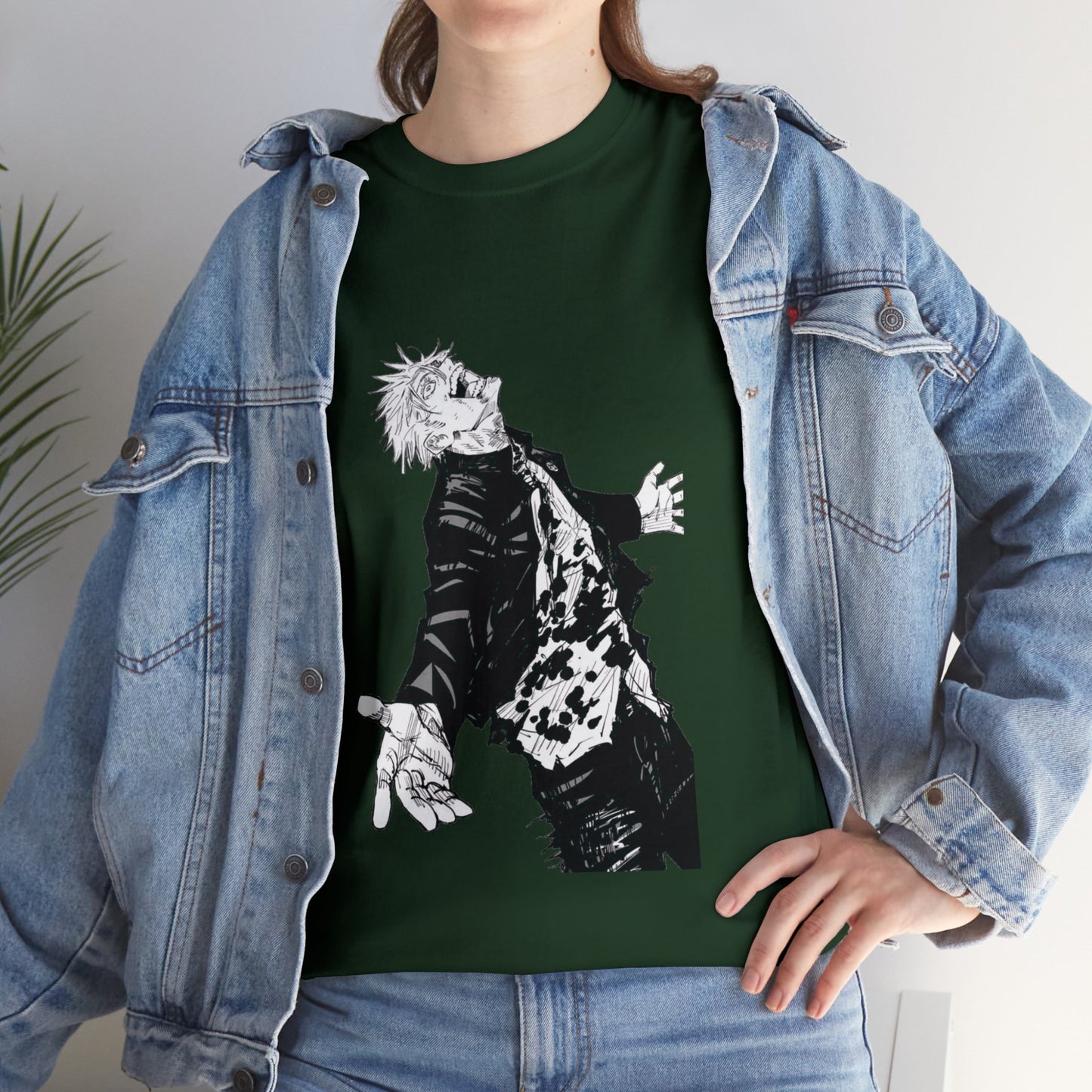 Unisex Heavy Cotton T-shirt "Satoru Gojo" From Jujutsu Kaisen