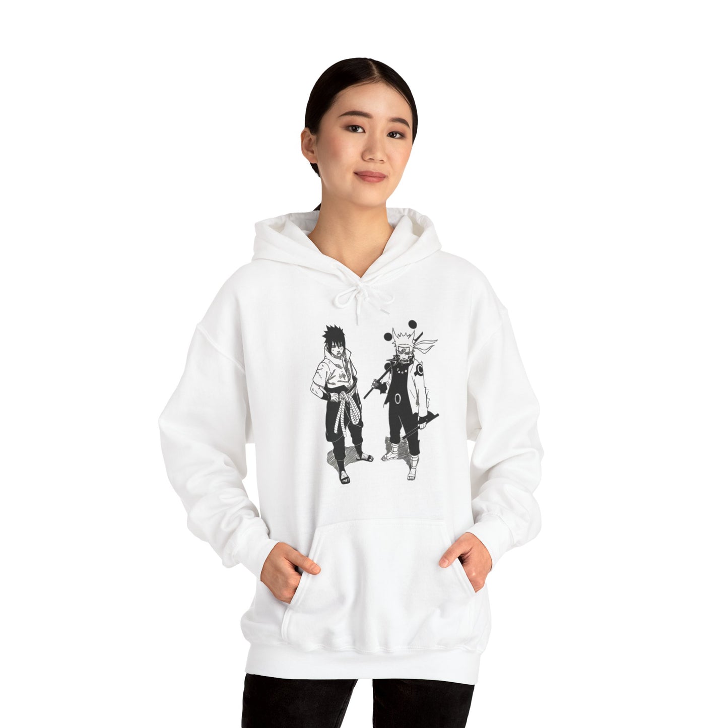 Unisex Heavy Blend™ Hoodie - "Naruto & Sasuke Manga 2" from Naruto Shippuden