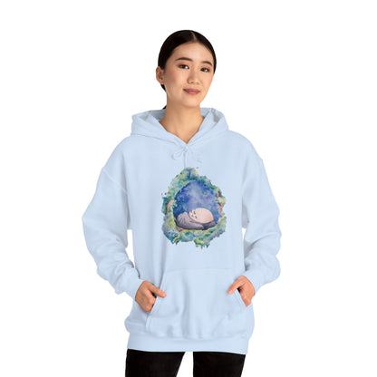 Unisex Heavy Blend™ Hoodie - "Totoro Sleeping" from Studio Ghibli