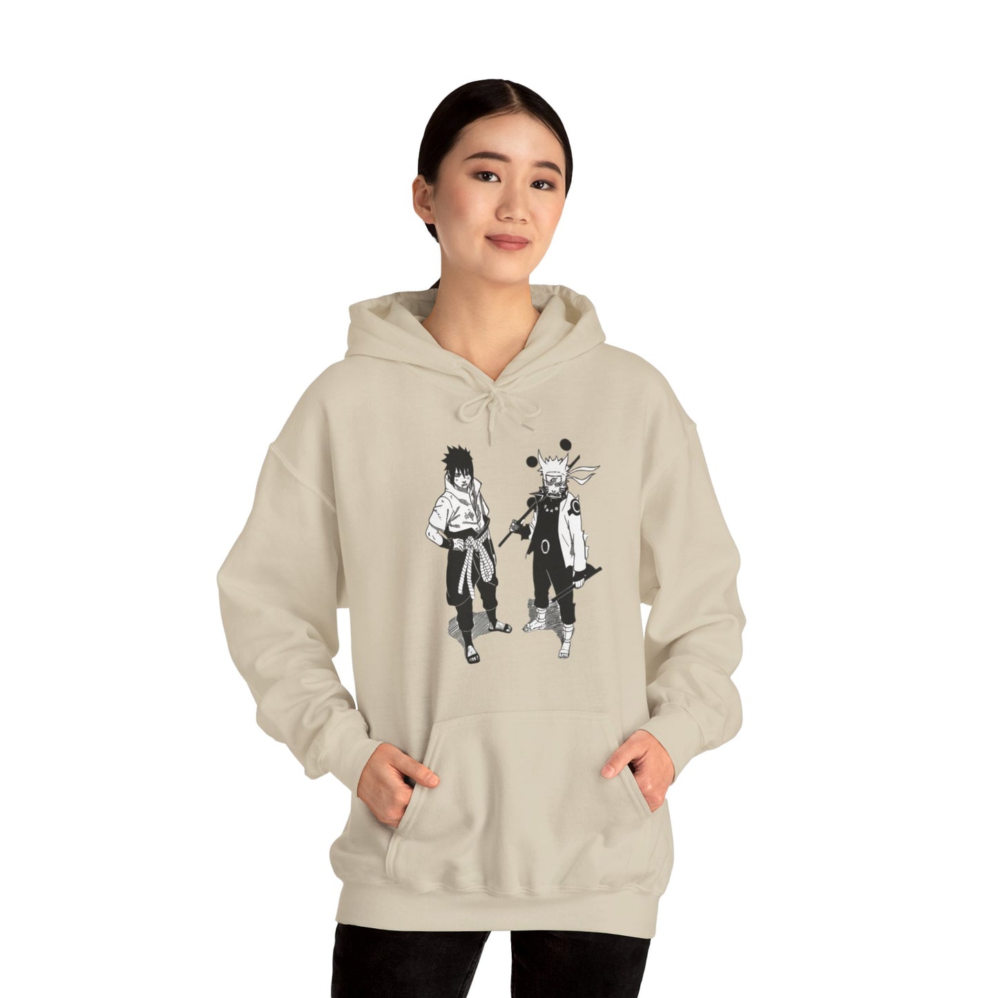 Unisex Heavy Blend™ Hoodie - "Naruto & Sasuke Manga 2" from Naruto Shippuden