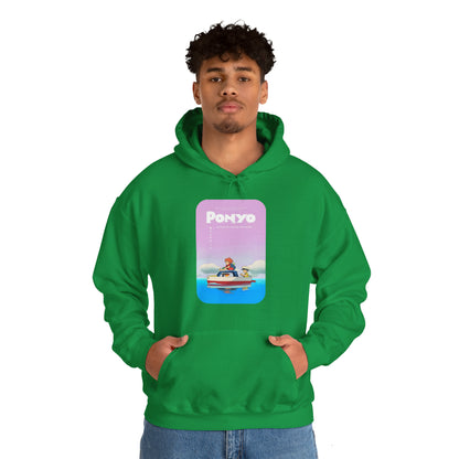 Unisex Heavy Blend™ Hoodie - "Ponyo Movie Poster" from Studio Ghibli