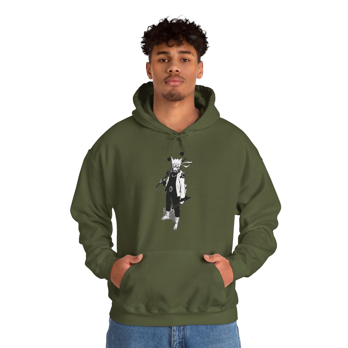 Unisex Heavy Blend™ Hoodie - "Naruto Six Path Manga" from Naruto Shippuden