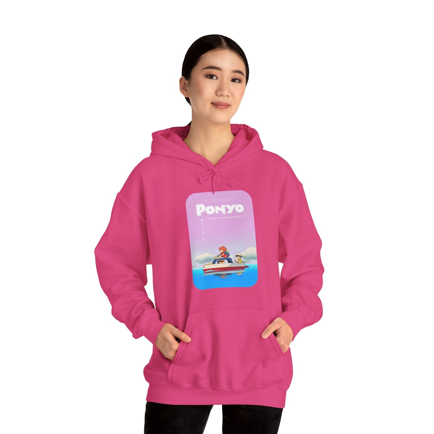 Unisex Heavy Blend™ Hoodie - "Ponyo Movie Poster" from Studio Ghibli