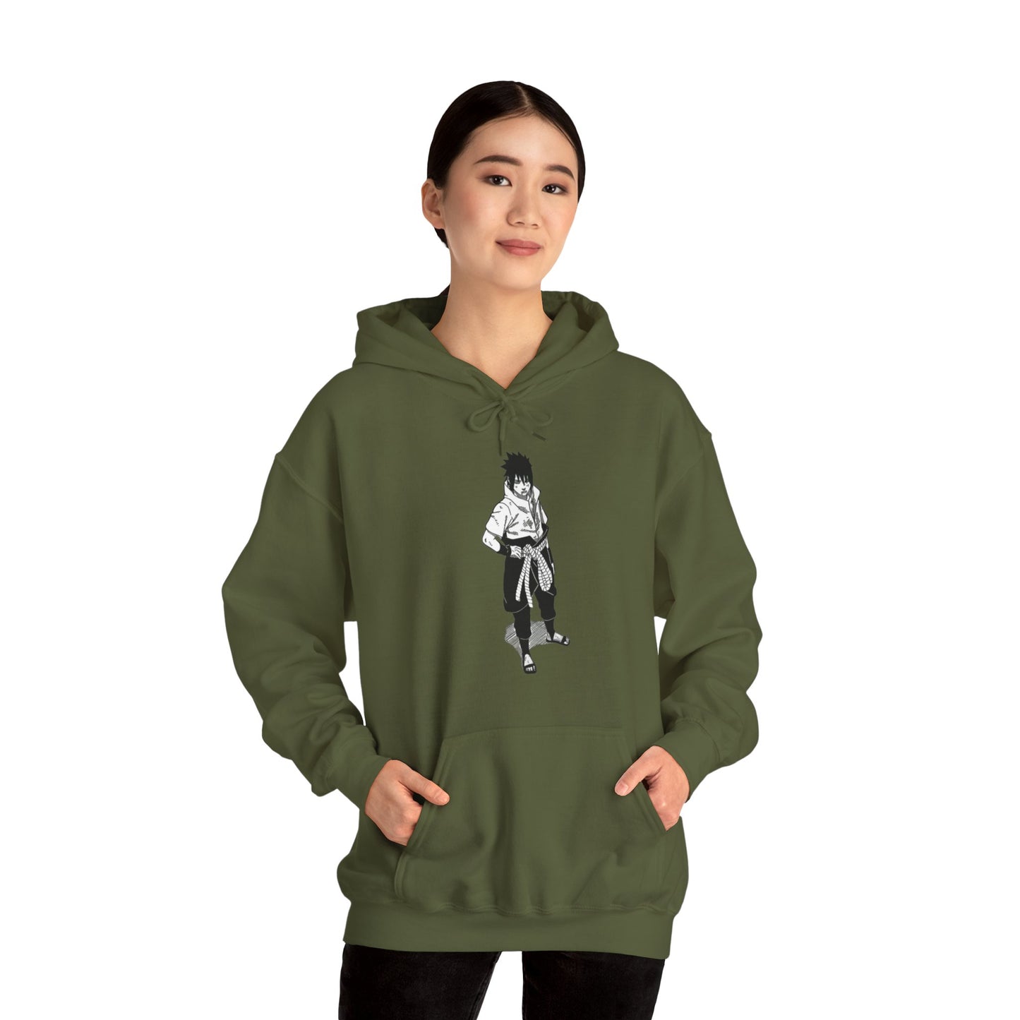 Unisex Heavy Blend™ Hoodie - "Sasuke Final Battle Manga" from Naruto Shippuden