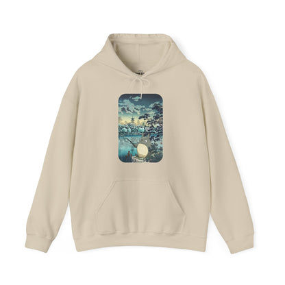 Unisex Heavy Blend™ Hoodie - "Totoro Fishing" from Studio Ghibli