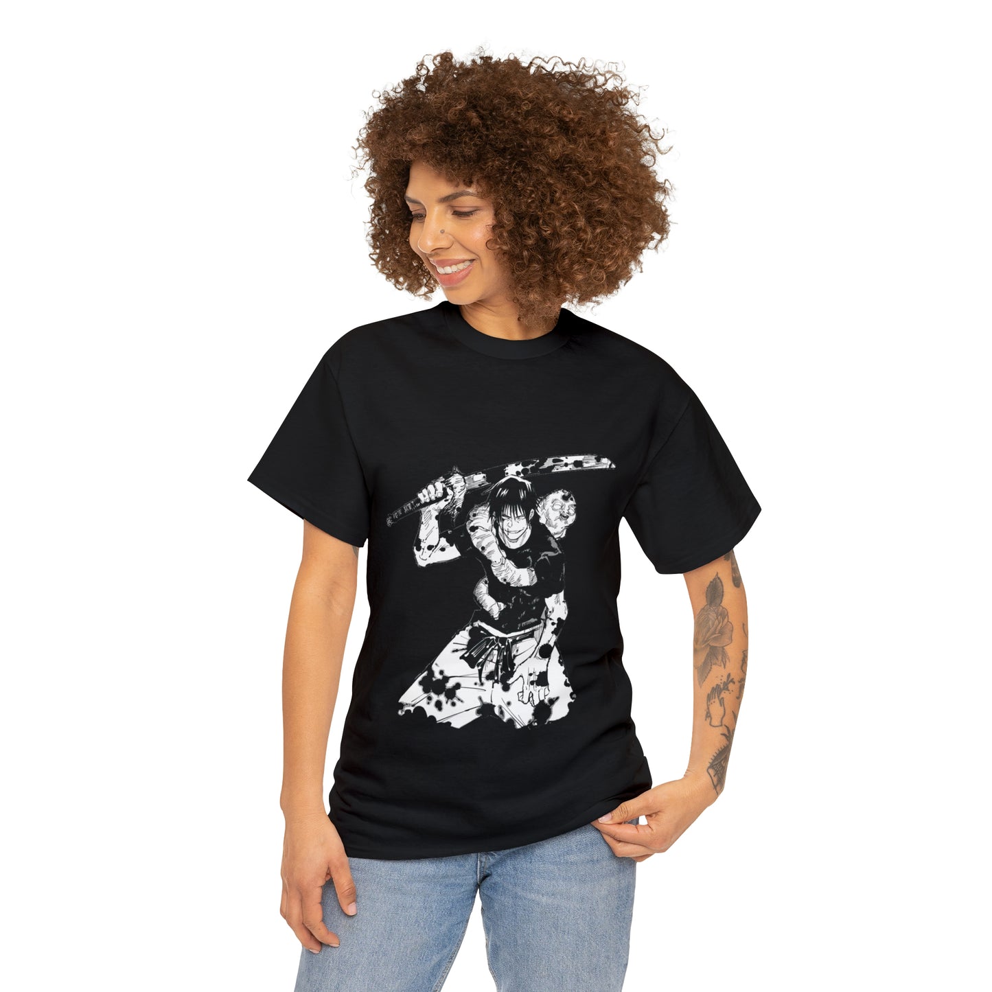 Unisex Heavy Cotton T-shirt - "Toji Fushiguro" From Jujutsu Kaisen