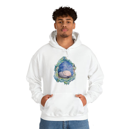 Unisex Heavy Blend™ Hoodie - "Totoro Sleeping" from Studio Ghibli