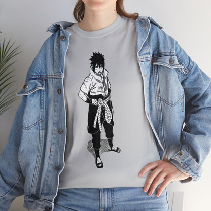 Unisex Heavy Cotton T-shirt - "Sasuke Final Battle Manga" from Naruto Shippuden