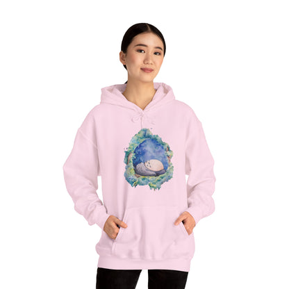 Unisex Heavy Blend™ Hoodie - "Totoro Sleeping" from Studio Ghibli