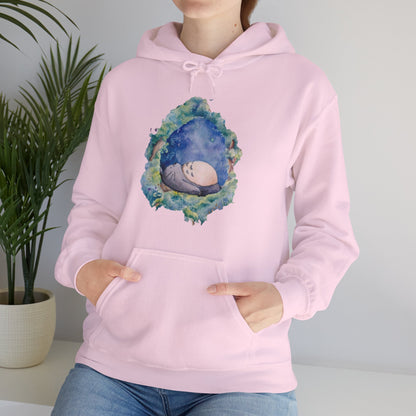 Unisex Heavy Blend™ Hoodie - "Totoro Sleeping" from Studio Ghibli