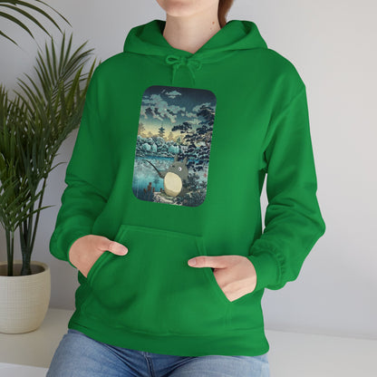 Unisex Heavy Blend™ Hoodie - "Totoro Fishing" from Studio Ghibli