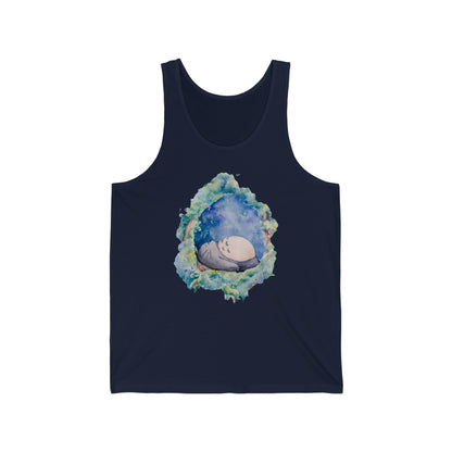 Unisex Tank Top - "Totoro Sleeping" from Studio Ghibli