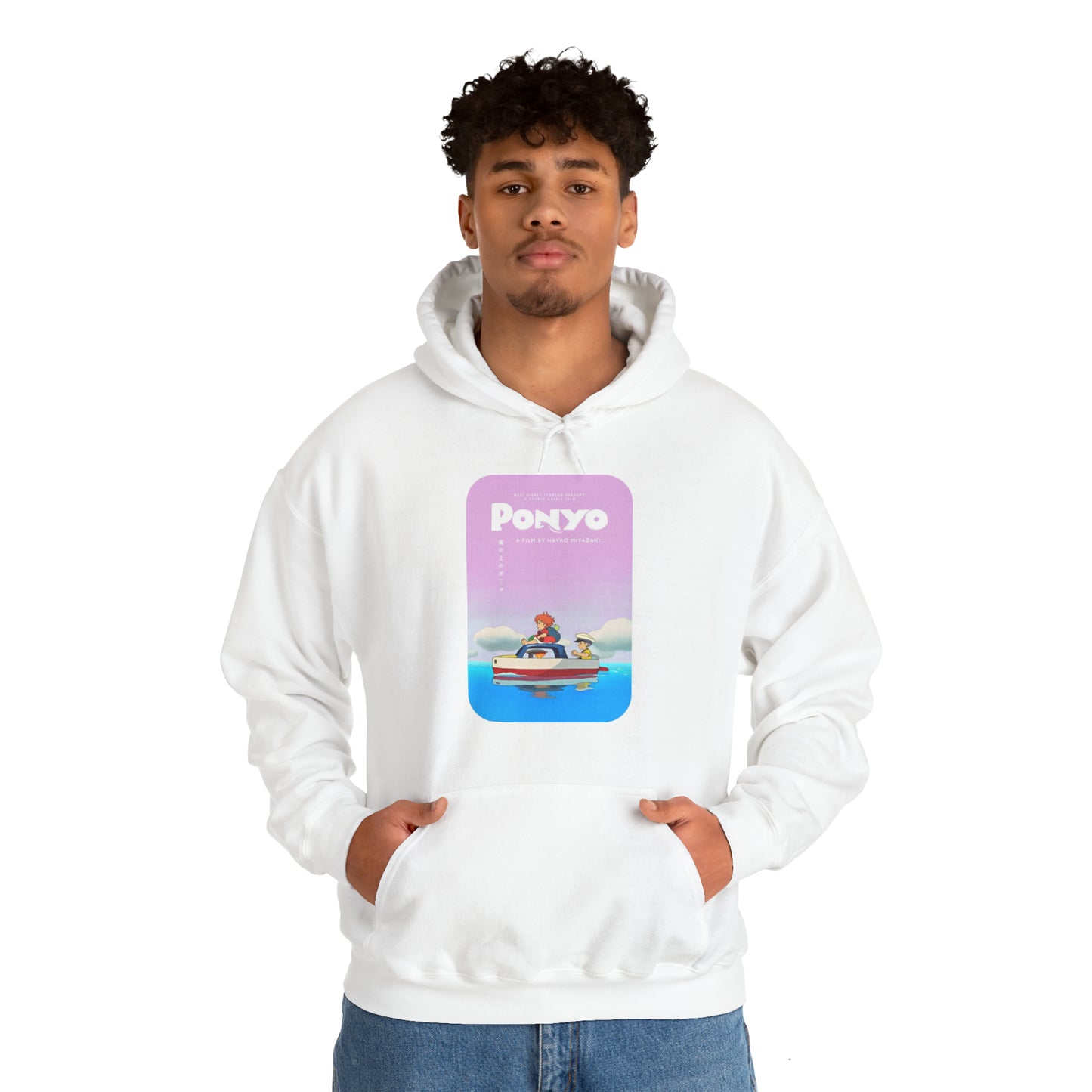 Unisex Heavy Blend™ Hoodie - "Ponyo Movie Poster" from Studio Ghibli