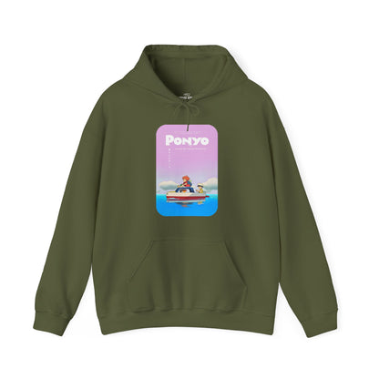 Unisex Heavy Blend™ Hoodie - "Ponyo Movie Poster" from Studio Ghibli