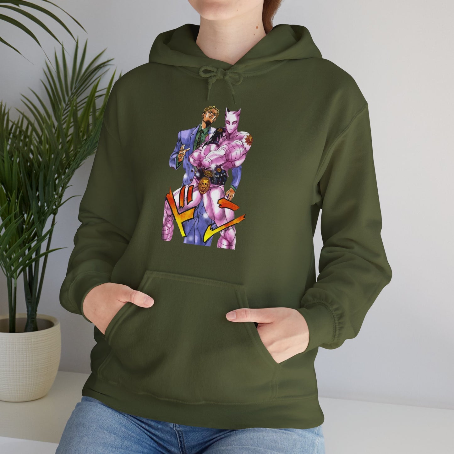 Unisex Heavy Blend™ Hoodie - "Killer Queen Manga" from JoJo´s Bizarre Adventure