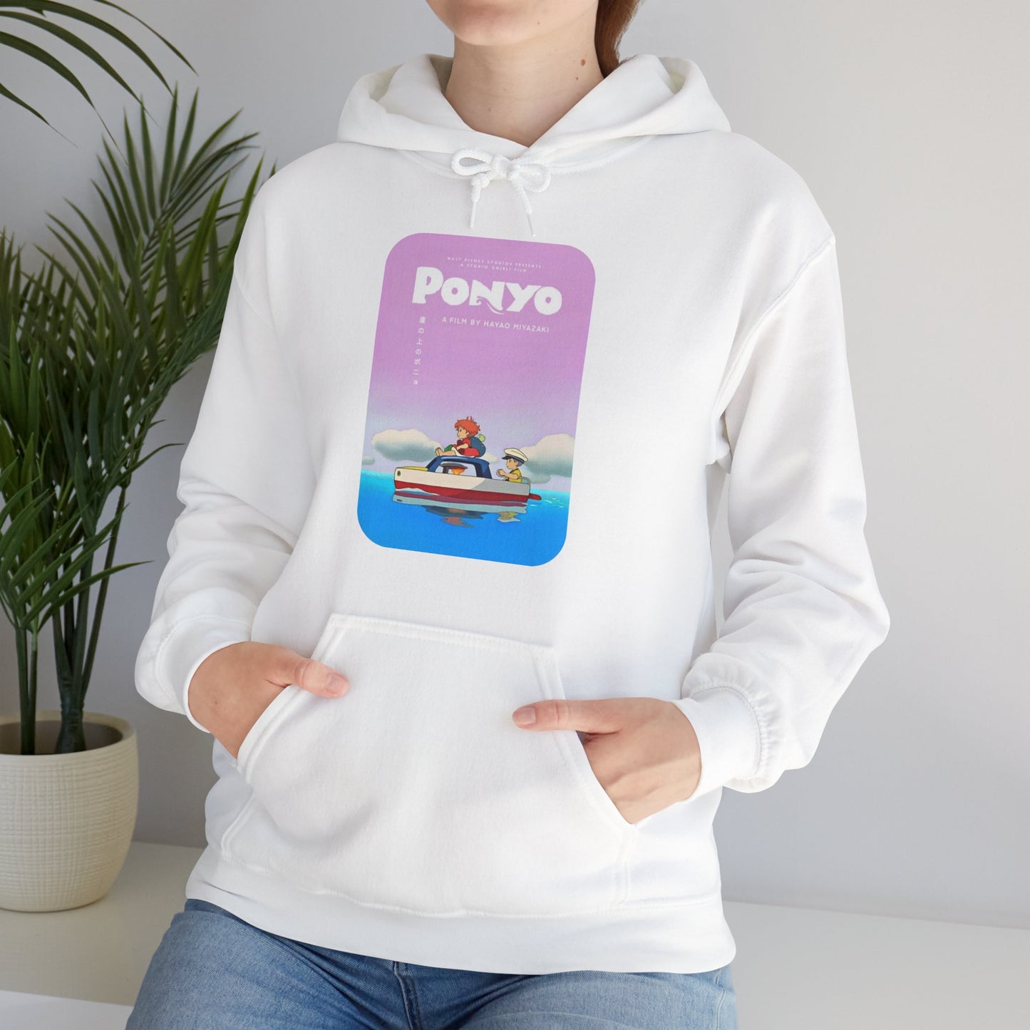 Unisex Heavy Blend™ Hoodie - "Ponyo Movie Poster" from Studio Ghibli