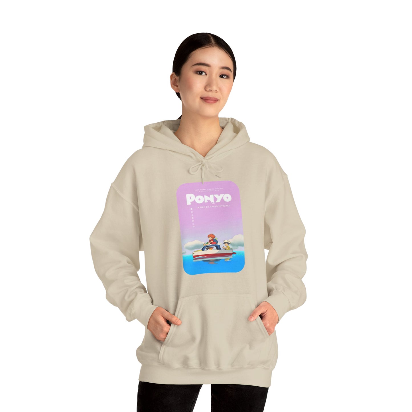 Unisex Heavy Blend™ Hoodie - "Ponyo Movie Poster" from Studio Ghibli