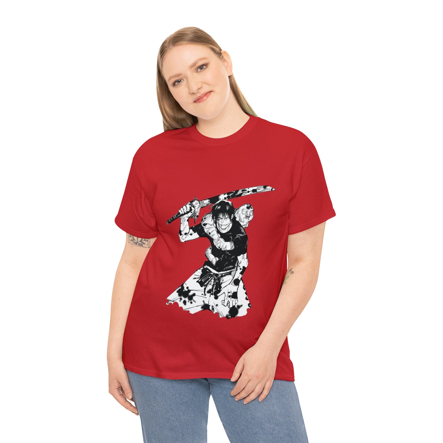 Unisex Heavy Cotton T-shirt - "Toji Fushiguro" From Jujutsu Kaisen