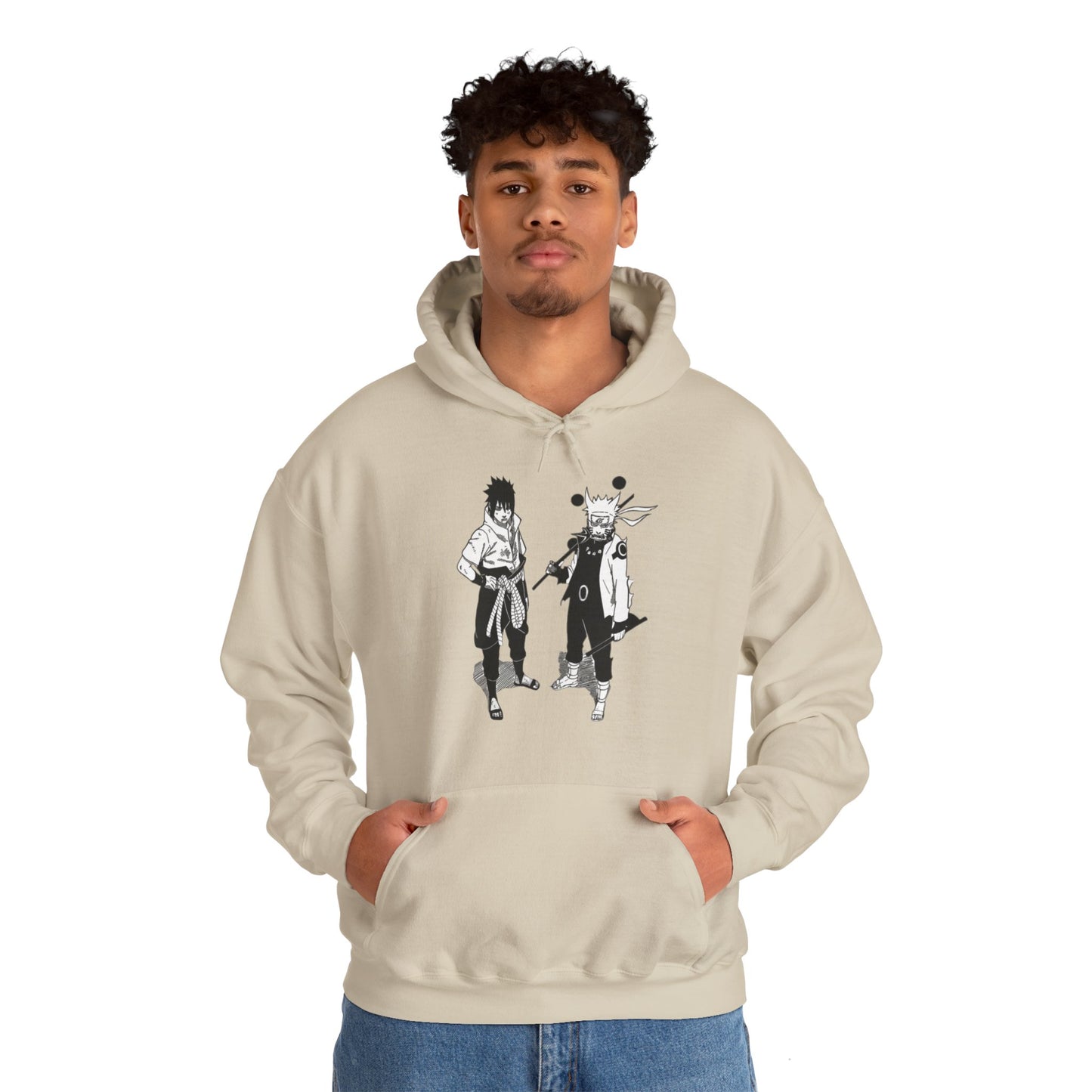 Unisex Heavy Blend™ Hoodie - "Naruto & Sasuke Manga 2" from Naruto Shippuden