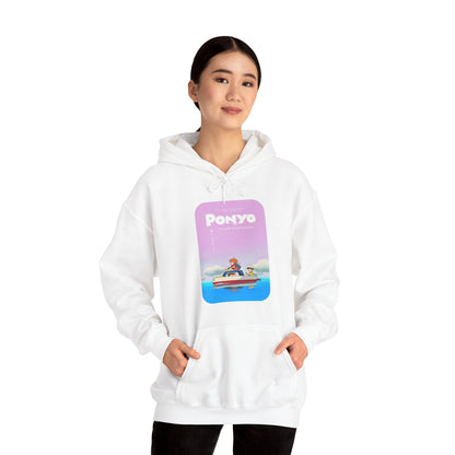 Unisex Heavy Blend™ Hoodie - "Ponyo Movie Poster" from Studio Ghibli