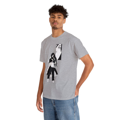 Unisex Heavy Cotton T-shirt - "Madara´s First Manga Appearance" from Naruto Shippuden