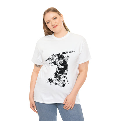 Unisex Heavy Cotton T-shirt - "Toji Fushiguro" From Jujutsu Kaisen