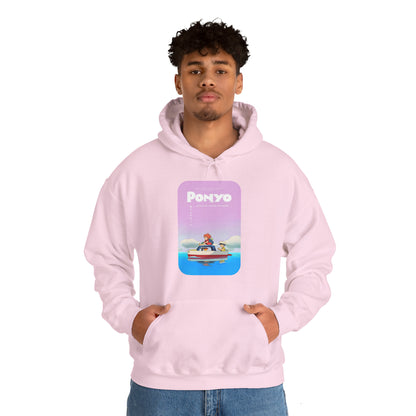 Unisex Heavy Blend™ Hoodie - "Ponyo Movie Poster" from Studio Ghibli