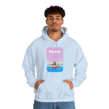 Unisex Heavy Blend™ Hoodie - "Ponyo Movie Poster" from Studio Ghibli