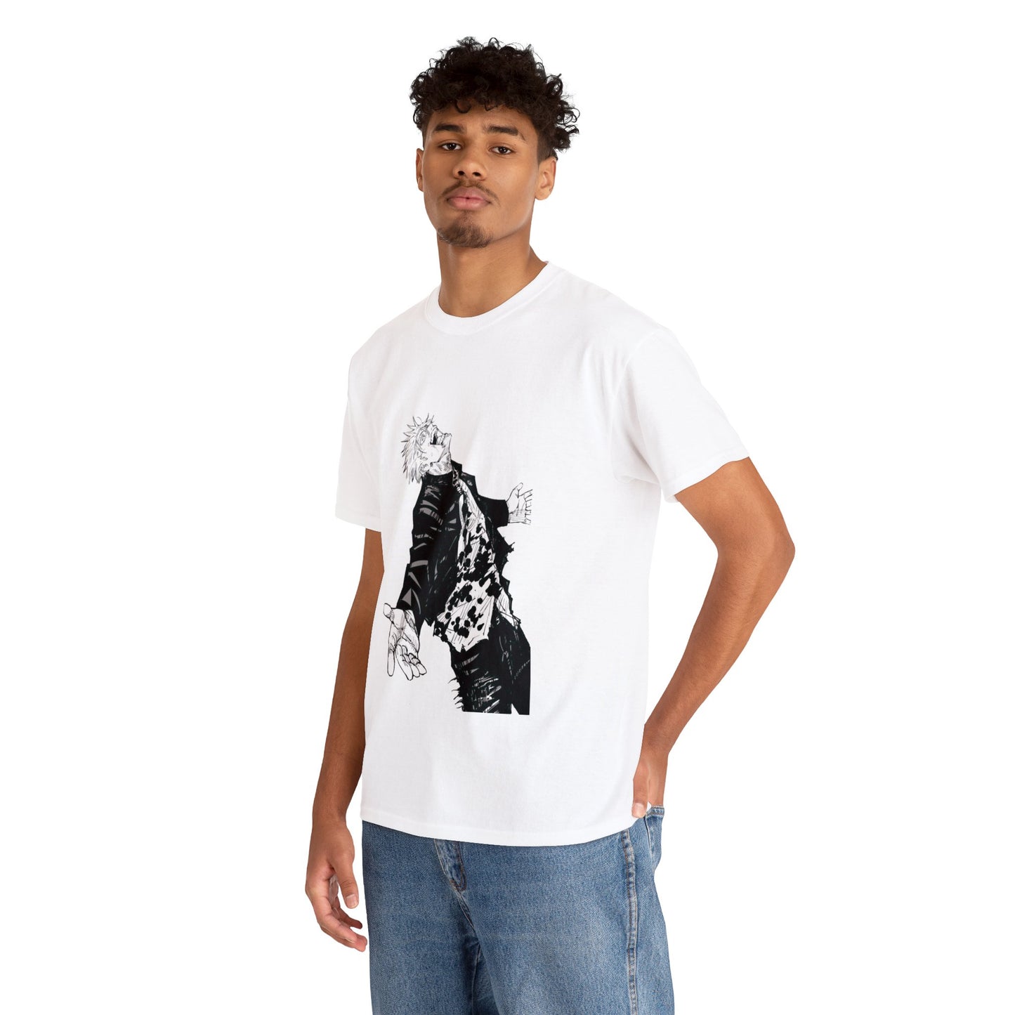 Unisex Heavy Cotton T-shirt "Satoru Gojo" From Jujutsu Kaisen