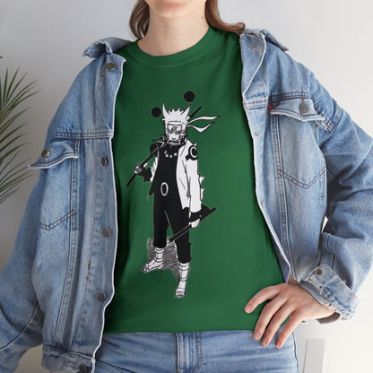 Unisex Heavy Cotton T-shirt - "Naruto Six Path Manga" from Naruto Shippuden