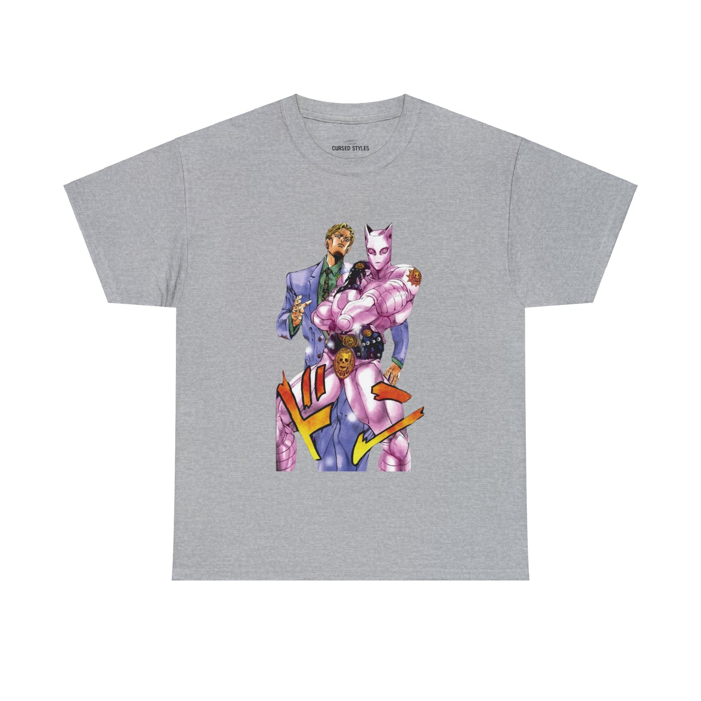 Unisex Heavy Cotton T-shirt - "Killer Queen Manga" from JoJo´s Bizarre Adventure