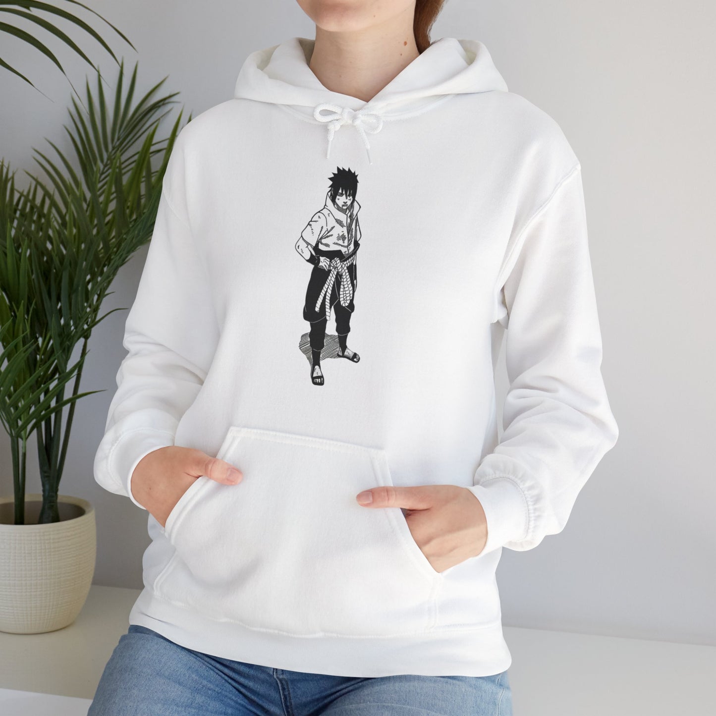 Unisex Heavy Blend™ Hoodie - "Sasuke Final Battle Manga" from Naruto Shippuden