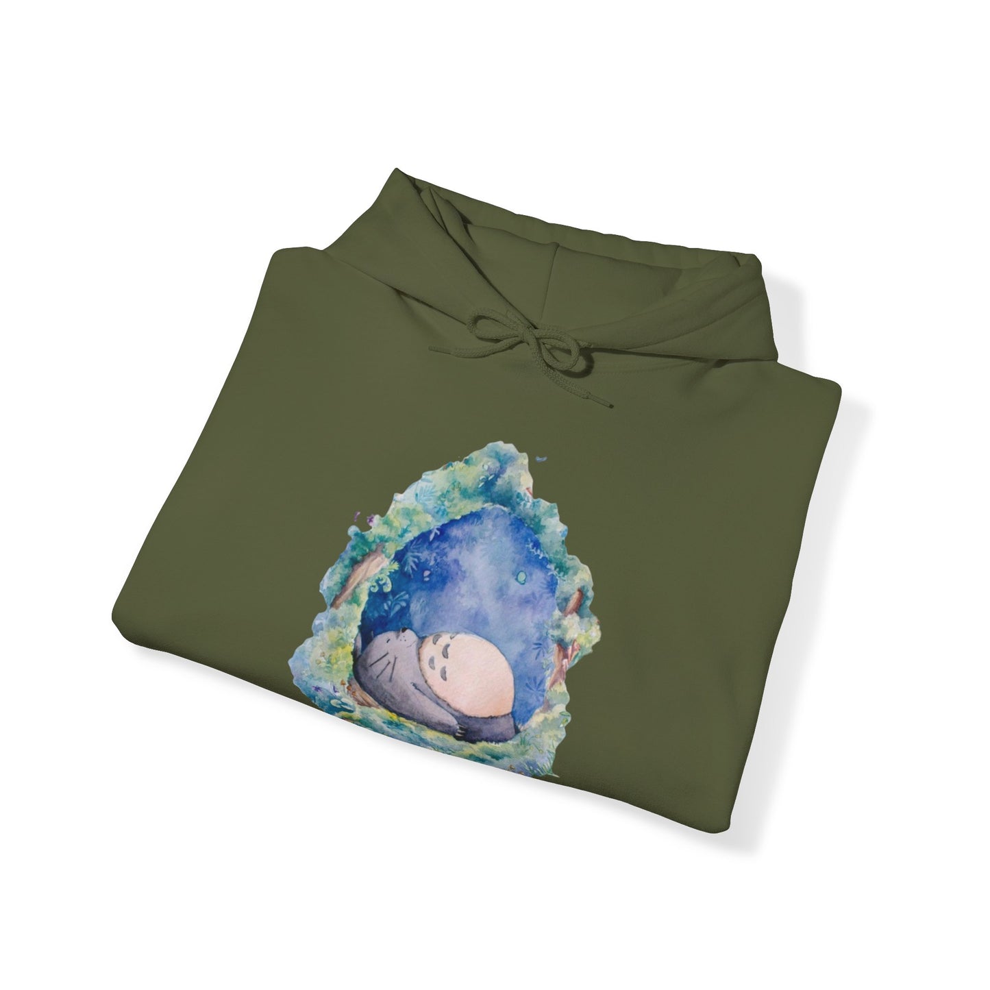 Unisex Heavy Blend™ Hoodie - "Totoro Sleeping" from Studio Ghibli