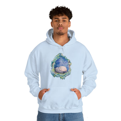 Unisex Heavy Blend™ Hoodie - "Totoro Sleeping" from Studio Ghibli