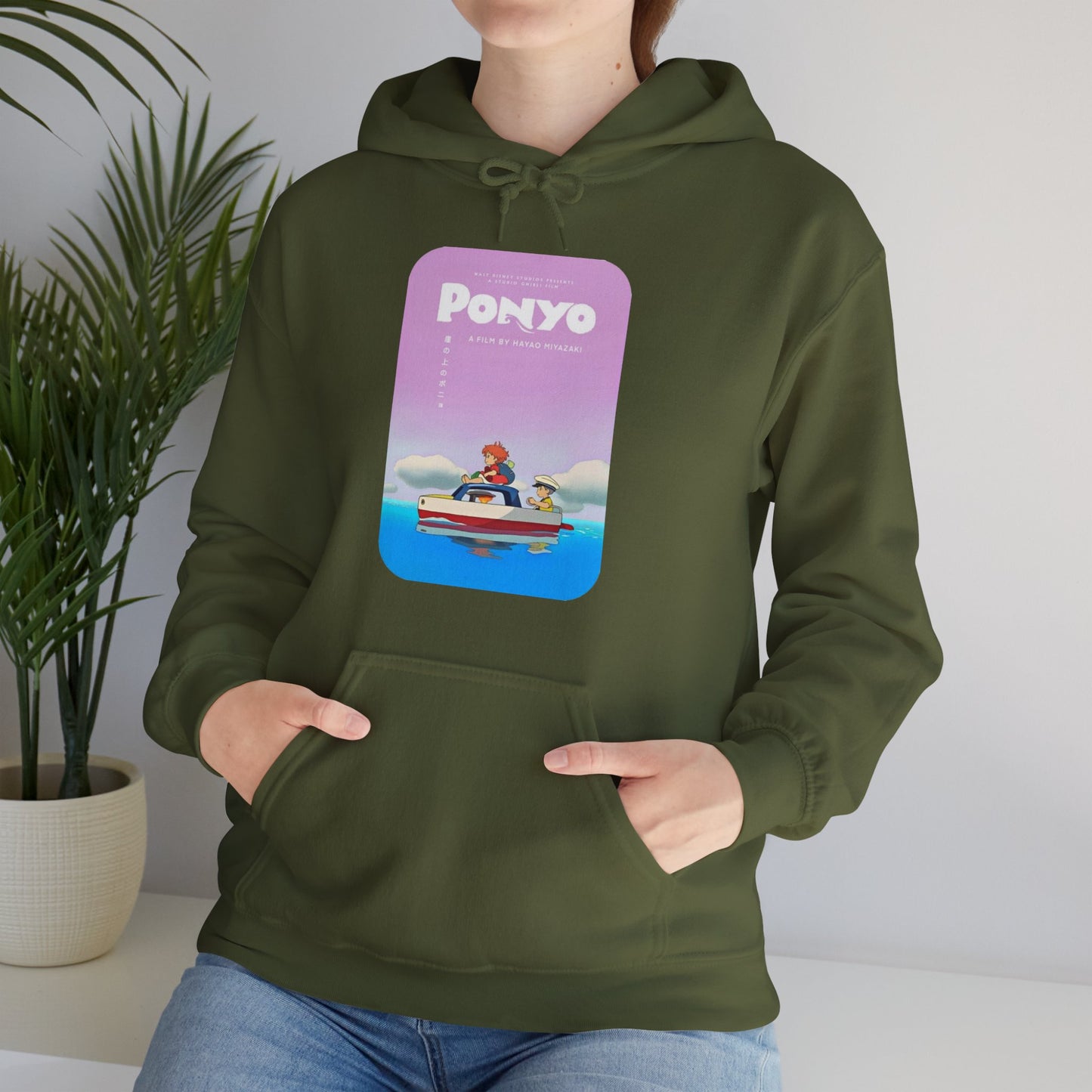 Unisex Heavy Blend™ Hoodie - "Ponyo Movie Poster" from Studio Ghibli