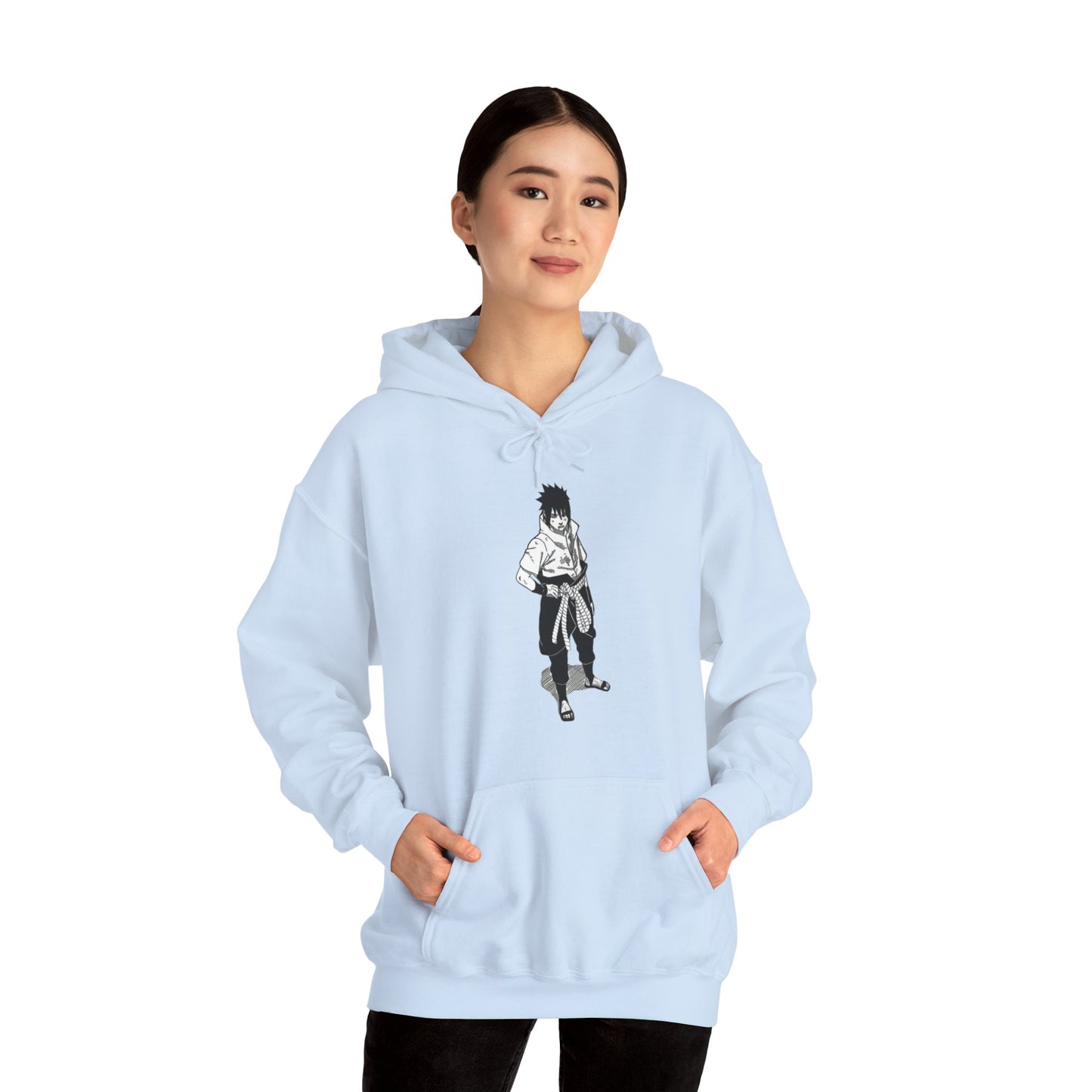 Unisex Heavy Blend™ Hoodie - "Sasuke Final Battle Manga" from Naruto Shippuden