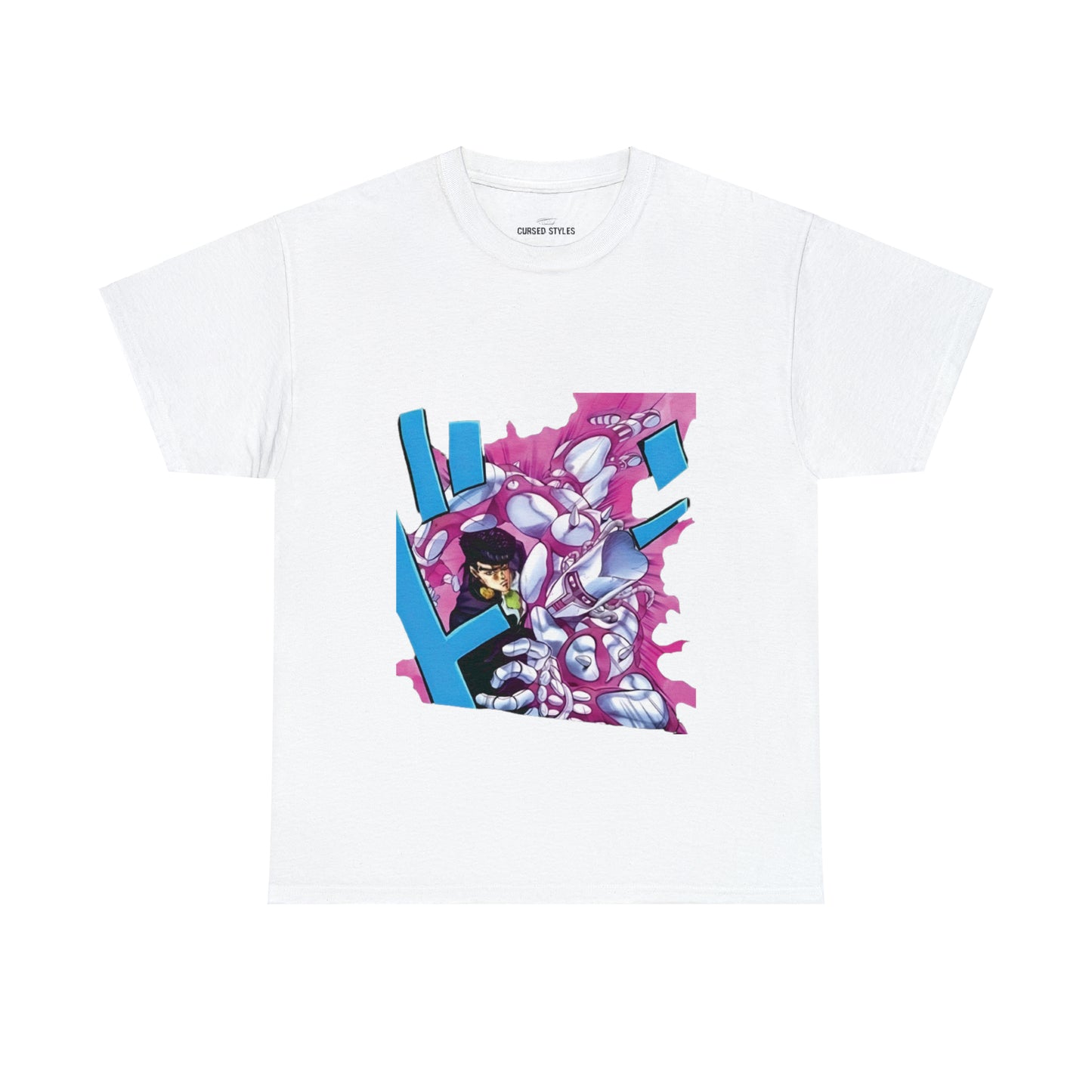 Unisex Heavy Cotton T-shirt - "Crazy Diamond Manga" from JoJo´s Bizarre Adventure