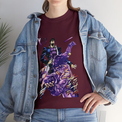 Unisex Heavy Cotton T-shirt - "Star Platinum Manga" from JoJo´s Bizarre Adventure