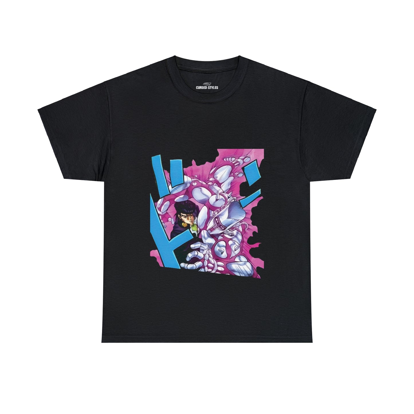 Unisex Heavy Cotton T-shirt - "Crazy Diamond Manga" from JoJo´s Bizarre Adventure